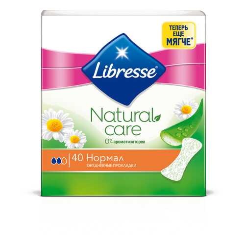 Ежедневные прокладки Libresse Natural Care Normal, 40 шт. в Оптима