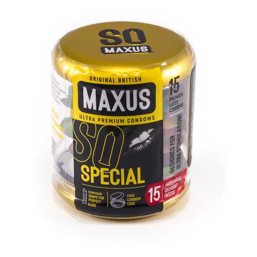 Презервативы Maxus Special 0901-015 точечно-ребристые 15 шт. ж/к в Оптима