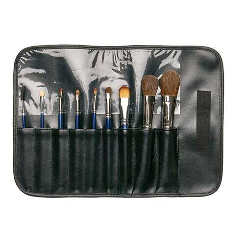 Набор из 9 кистей в футляре из искусственной кожи, Цв: Blue/Kryolan/M92-2 в Оптима