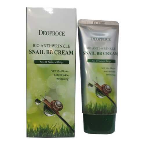 Крем ББ Deoproce Bio Anti-wrinkle Snail BB с муцином улитки 23 тон 60 гр в Оптима