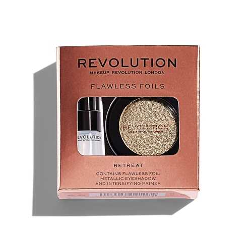 Праймер + тени для век Makeup Revolution Flawless Foils, Retreat в Оптима