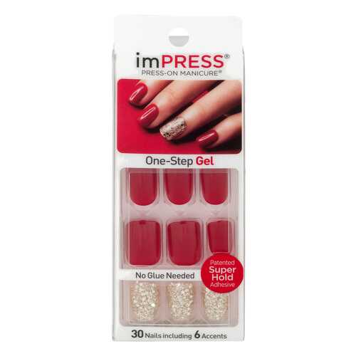 Накладные ногти Kiss Impress Manicure Accent Hard Varnish Tweetheart в Оптима
