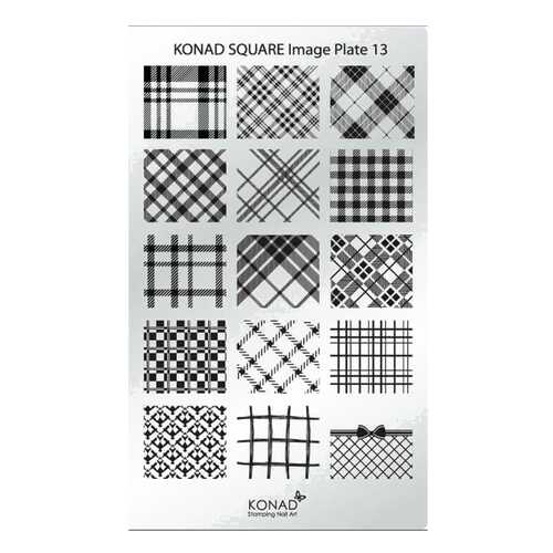 Трафареты для ногтей KONAD Пластина для стемпинга Square Image Plate 13 в Оптима