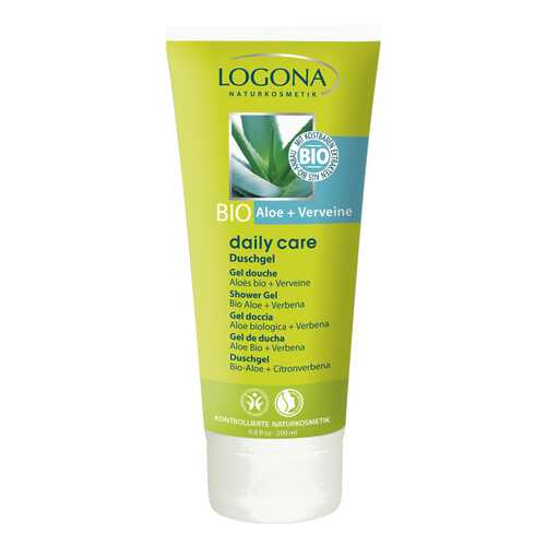 Гель для душа Logona Daily Care Shower Gel Organic Aloe + Verbena 200 мл в Оптима