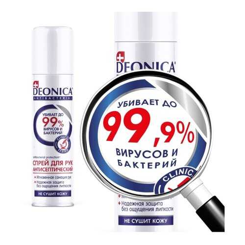 Спрей для рук Deonica антисептический Antibacterial 150 мл в Оптима