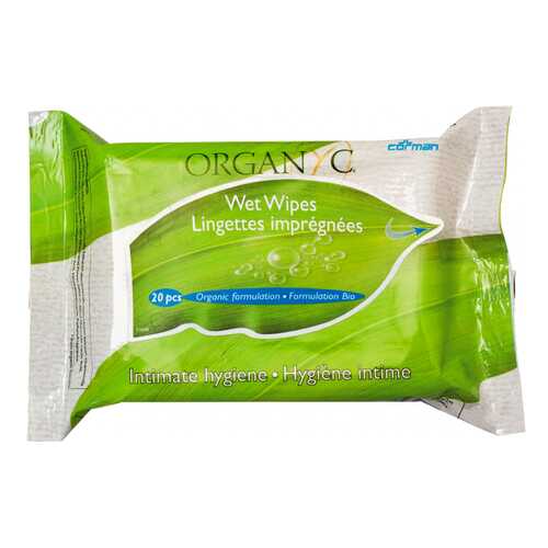 Средство для интимной гигиены Organyc Intimate hygiene wet wipes 20 шт в Оптима