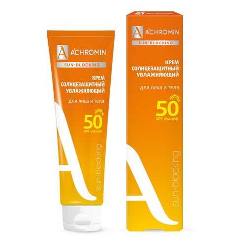 Крем солнцезащитный Экстра-защита Achromin для лица и тела SPF 50, 100 мл в Оптима