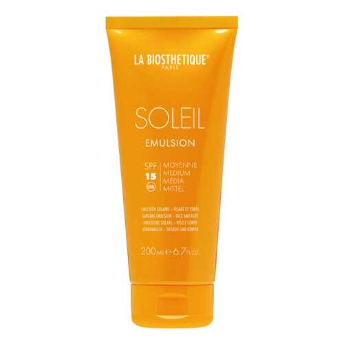 Солнцезащитное молочко La Biosthetique Emulsion SPF 15 Corps 200 мл в Оптима