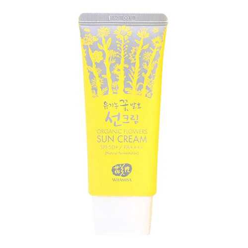 Солнцезащитное средство Whamisa Organic Flowers Sun Cream SPF 50+ в Оптима