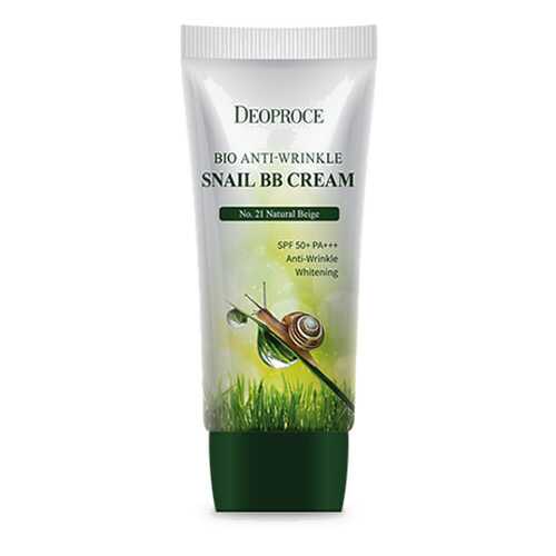 Крем ББ с экстрактом улитки DEOPROCE BIO ANTI-WRINKLE SNAIL BB CREAM # 21 60гр в Оптима