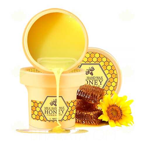 Парафиновая маска для рук c молоком и медом Milk Hand Wax Honey Laikou 120 гр. в Оптима