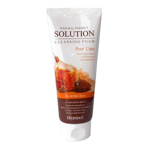 Пенка для умывания Deoproce Natural Perfect Solution Cleansing Foam Pore Care 170 г в Оптима