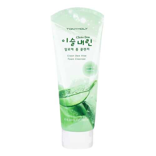 Средство для умывания Tony Moly Clean Dew Aloe Foam Cleanser 180 мл в Оптима