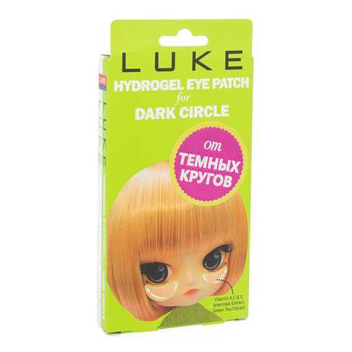 Патчи для глаз LUKE 4Skin гидрогелевые с экстрактом зеленого чая 5 шт в Оптима