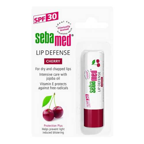 Гигиеническая помада Sebamed Sensitive Skin Lip Defense SPF 30 вишня 4,8 г в Оптима