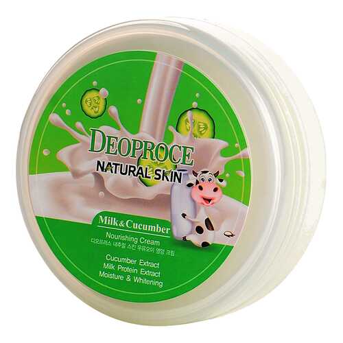 Крем для лица Deoproce Milk Cucumber Natural Skin Nourishing Cream 100 г в Оптима