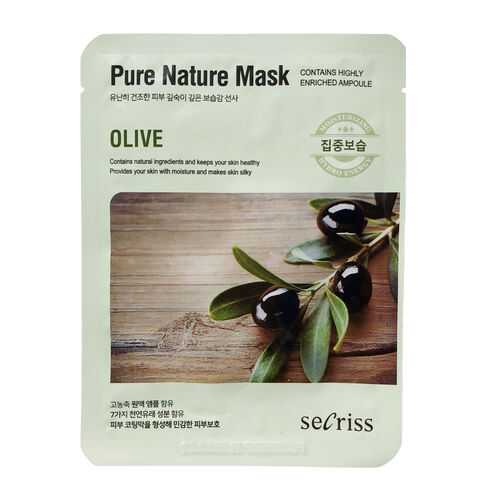 Маска для лица Anskin Secriss Pure Nature Mask Pack Olive 25 мл в Оптима