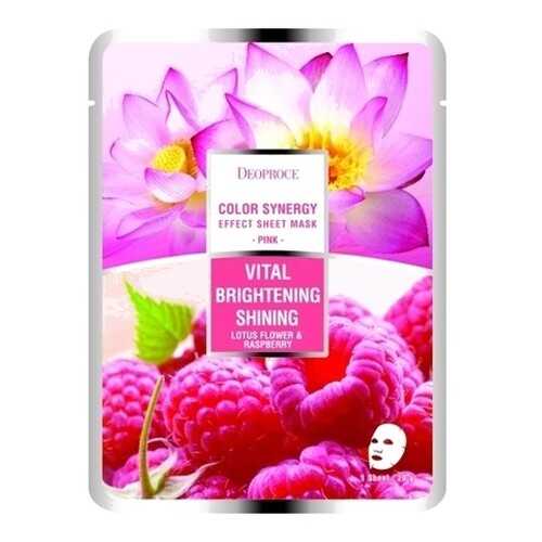 Маска для лица Deoproce Color Synergy Effect Sheet Mask Pink 20 г в Оптима
