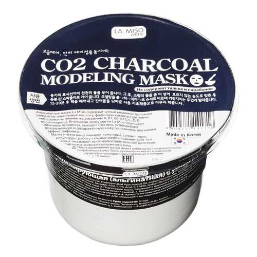 Маска для лица La Miso CO2 Charcoal Modeling Mask 21 г в Оптима