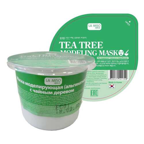 Маска для лица LA MISO Tea Tree Modeling Mask 21 г в Оптима