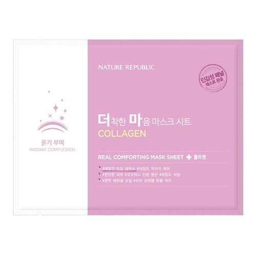 Маска для лица Nature Republic Real Comforting Mask Sheet Collagen 24 г в Оптима