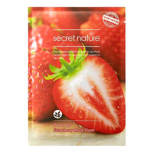 Маска для лица Secret Nature Tone Up Strawberry Mask Sheet 25 г в Оптима