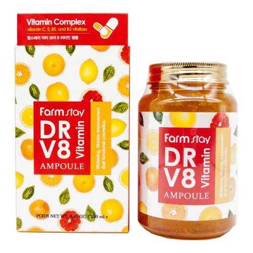 Сыворотка с витаминным комплексом FarmStay DR-V8 VITAMIN AMPOULE 250 мл в Оптима