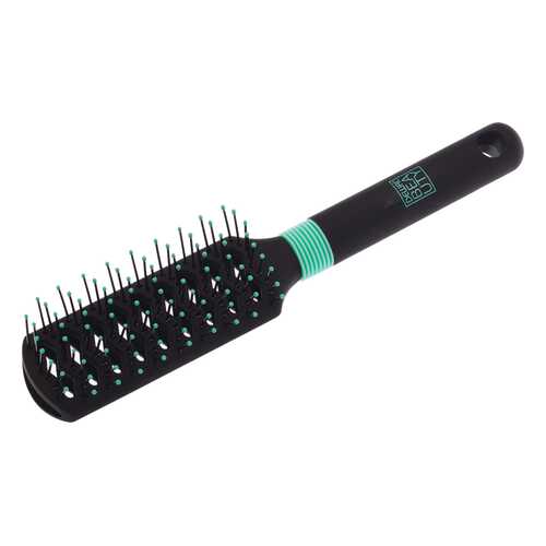 Щетка Dewal Beauty серия Бирюза продувная с нейлон,штифтом, прямоугольная 9 ряд DBBZ2 в Оптима