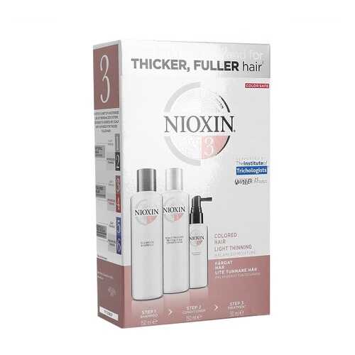 Набор для волос Nioxin 3-х ступенчатой системы Система 3 150 мл 150 мл 50 мл в Оптима