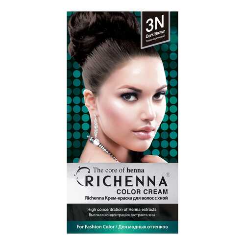 Краска для волос RICHENNA Color Cream 3N Dark Brown в Оптима