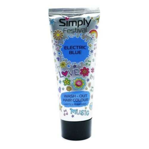 Краска для волос Simply Festival Electric Blue Голубая дымка Mellor&Russell, 75 мл в Оптима