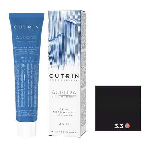 Крем-краситель AURORA DEMI PERMANENT CUTRIN 3.3 темно-золотистый коричневый 60 мл в Оптима