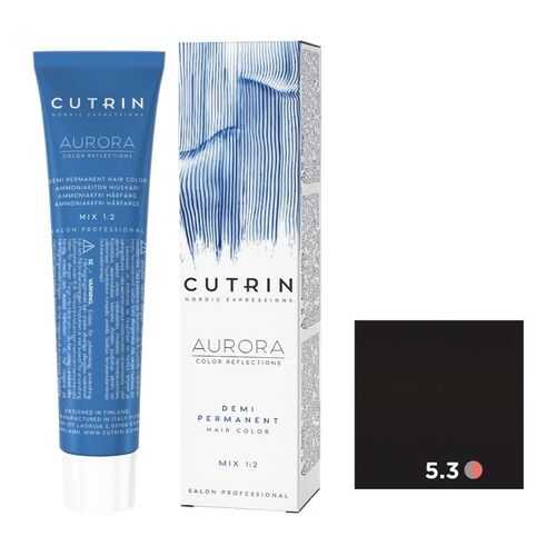 Крем-краситель AURORA DEMI PERMANENT CUTRIN 5.3 светло-золотистый блондин 60 мл в Оптима
