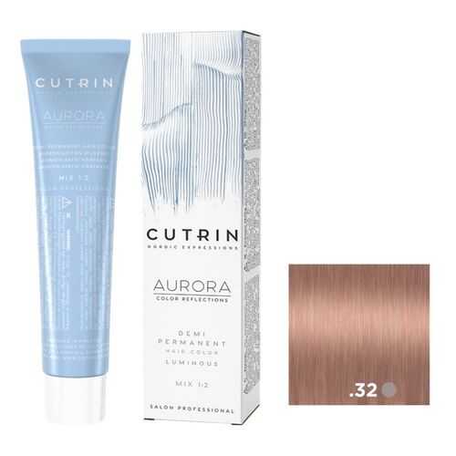 Крем-краситель AURORA DEMI PERMANENT LUMINOUS CUTRIN .32 кремовая нуга 60 мл в Оптима