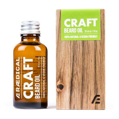 Масло для бороды Raedical CRAFT в футляре из грецкого ореха , 30 мл в Оптима