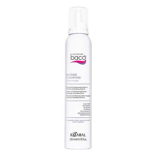 Кондиционер для волос Kaaral Baco Blonde Elevation Silver Mousse 200 мл в Оптима