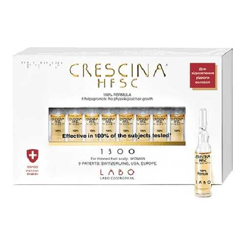 Лосьон для стимуляции роста волос для женщин 1300 Crescina №10 3,5 мл в Оптима