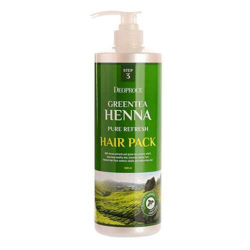 Маска для волос Deoproce GreenTea Henna Pure Refresh Hair Pack 1000 мл в Оптима